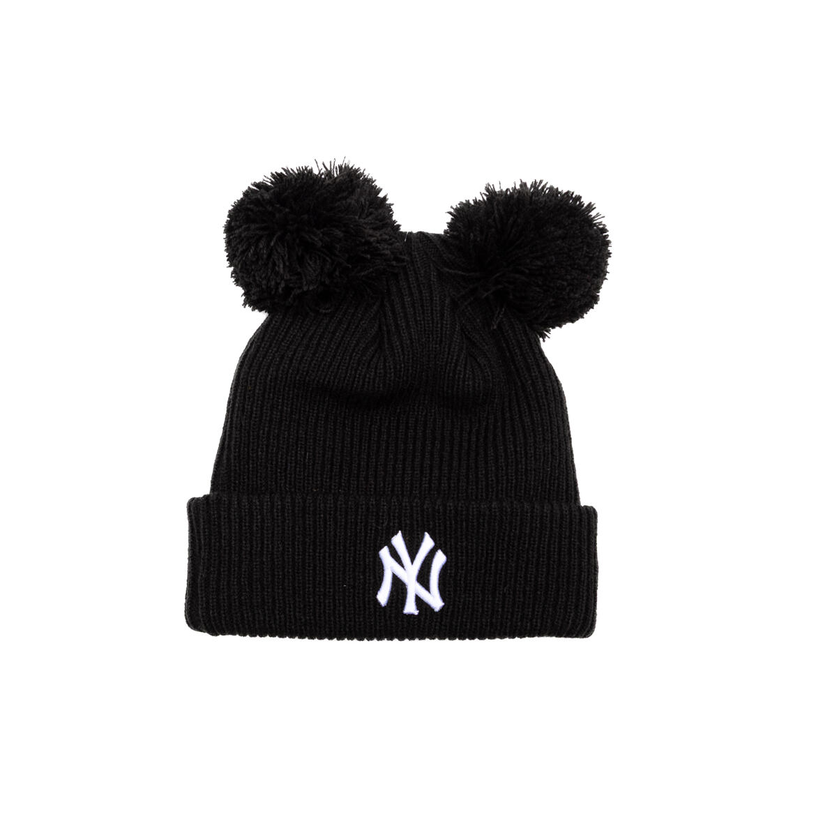 Шапка New Era MLB Double Pom Beanie NY Yankees One Size (56-59 cm) Черно | 60691354, 0