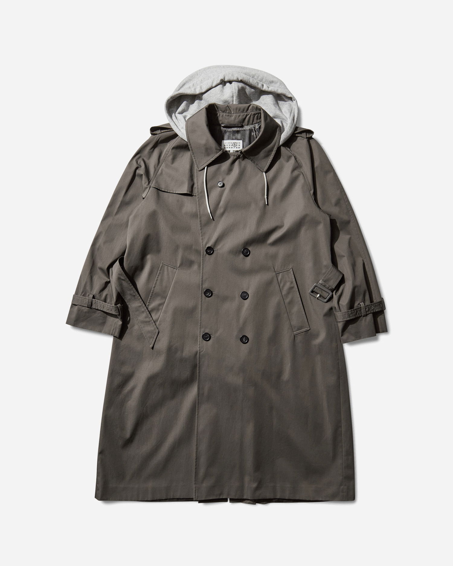 Тренчкот Maison Margiela Hooded Trench Coat Сиво | SH0AH0005 860, 1