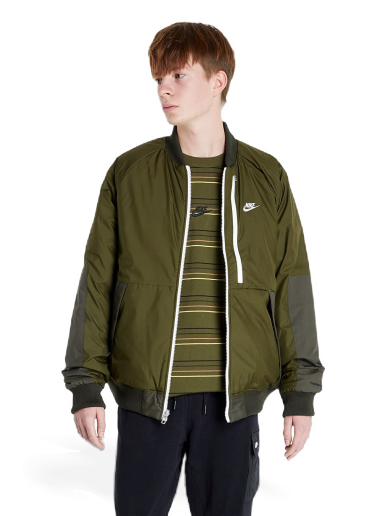 Яке бомбър Nike Sportswear Therma-FIT Legacy M Reversible Bomber Зелено | DD6849-326