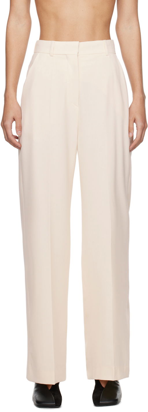 Панталони Nanushka Lanai Trousers Бяло | NW24RSPA01471, 0