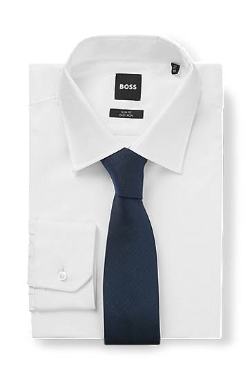 Аксесоари BOSS Jacquard Tie Тъмно синьо | 50544539, 1