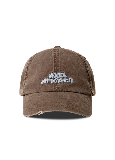 Шапка с козирка AXEL ARIGATO AXEL ARIGATO Embroidered Distressed Washed Cap Кафяво | X3962001, 1
