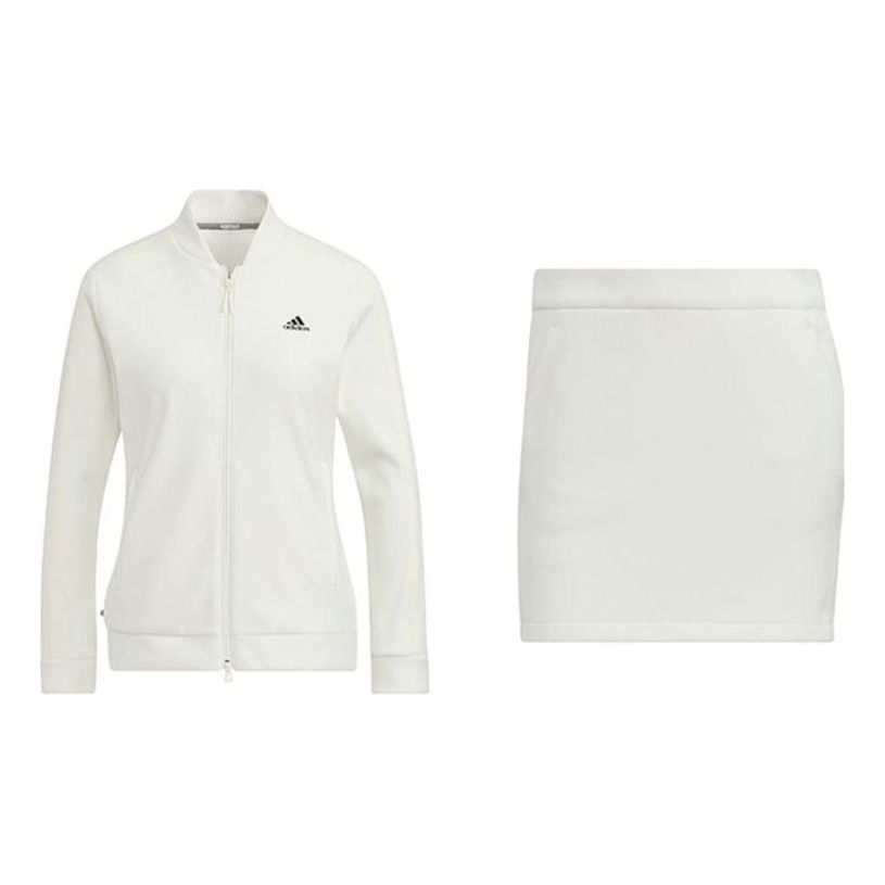 Комплект adidas Originals 3-Stripe Two-Piece Long Sleeve Suit Бяло | HG8273