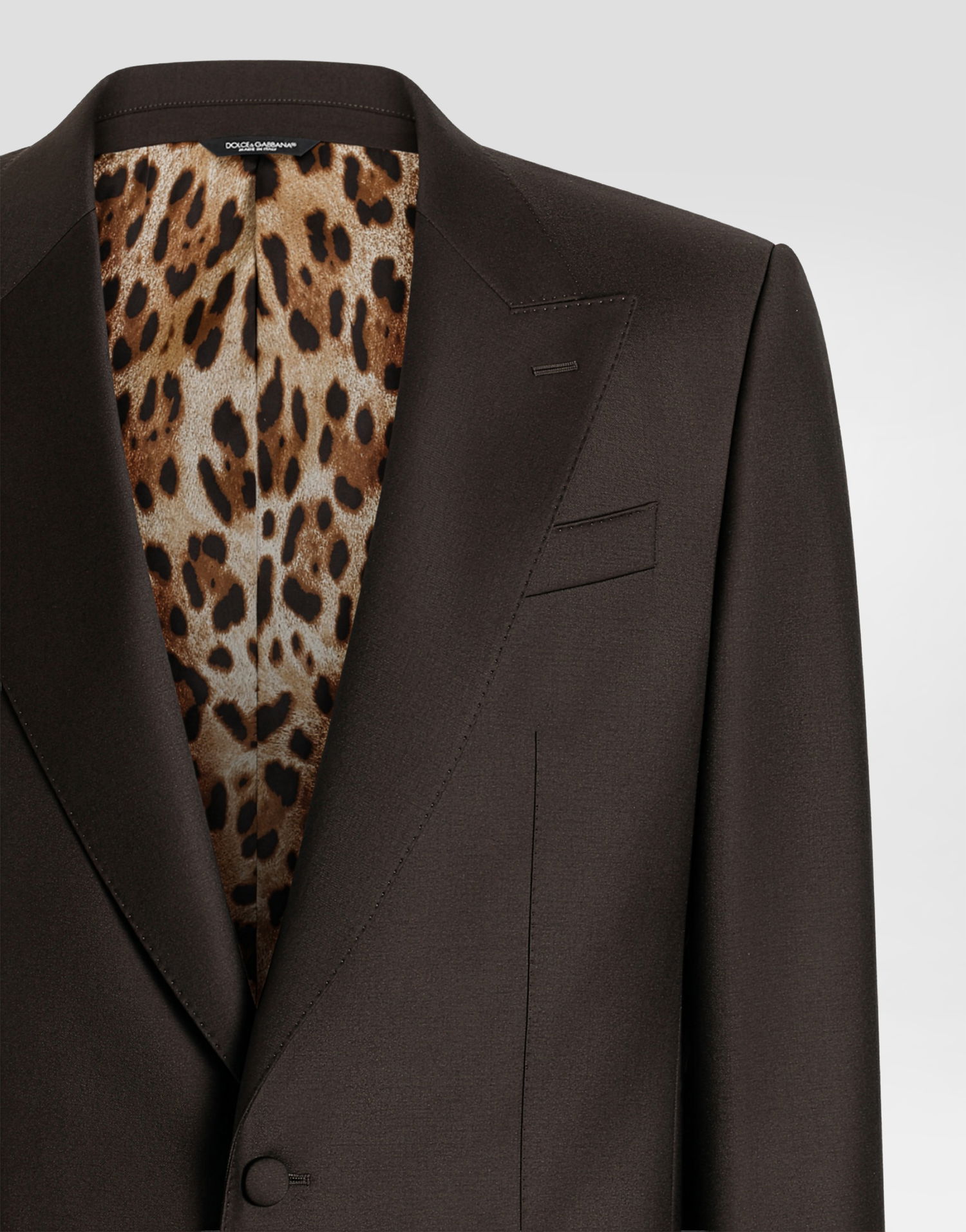 Яке Dolce & Gabbana Single-breasted Sicilia Light Jacket In Light Wool Кафяво | G2TV4TFU269M0682, 1