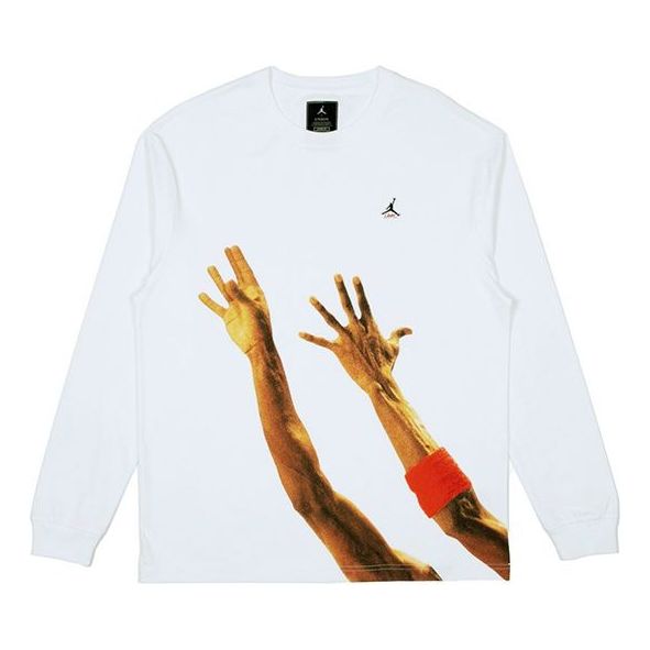 Тениска Jordan Jordan x Union LA Long Sleeve T-Shirt Бяло | CV1299-100