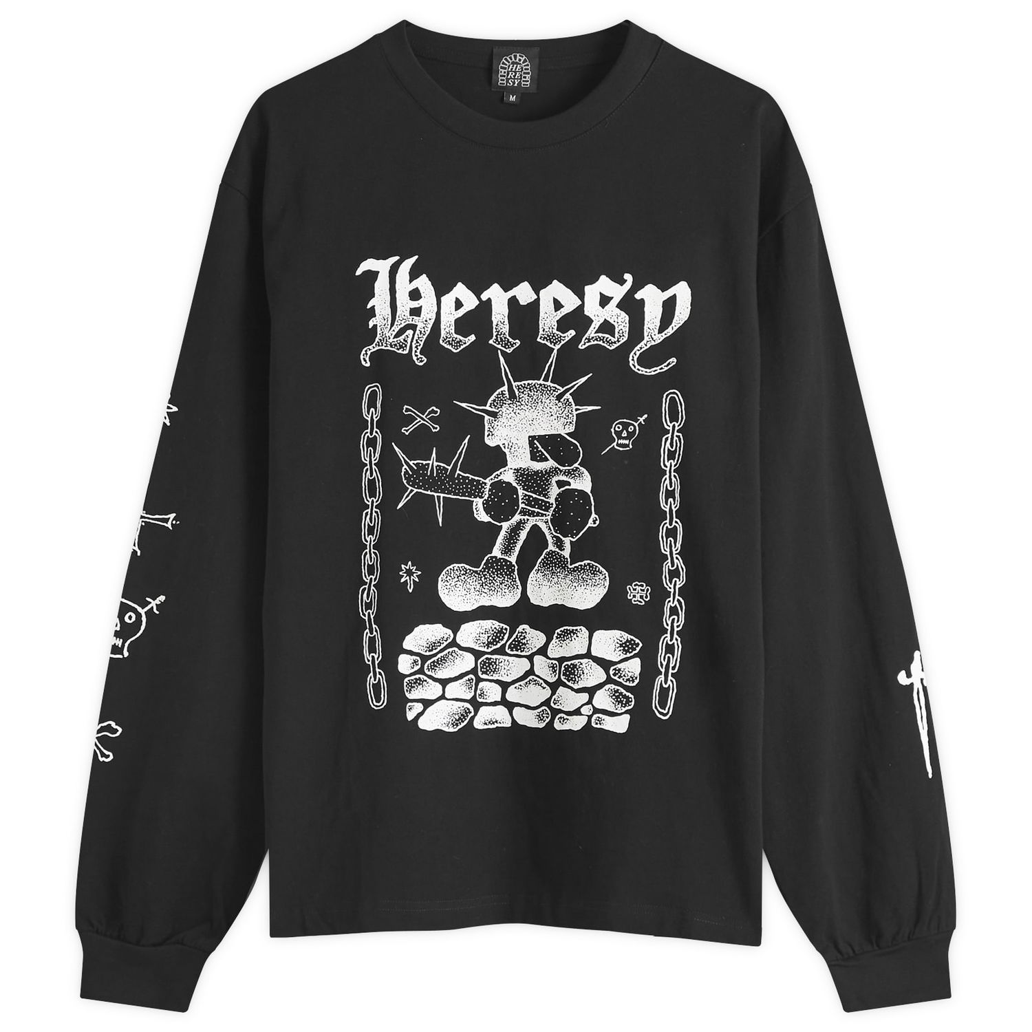 Тениска Heresy Heresy Fightin' Longsleeve T-Shirt Черно | HSS25-T11B, 1