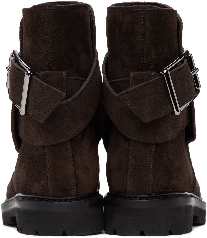 Облекло Manolo Blahnik Manolo Blahnik Hather Suede Ankle Boots Кафяво | 323-2540-0005, 1