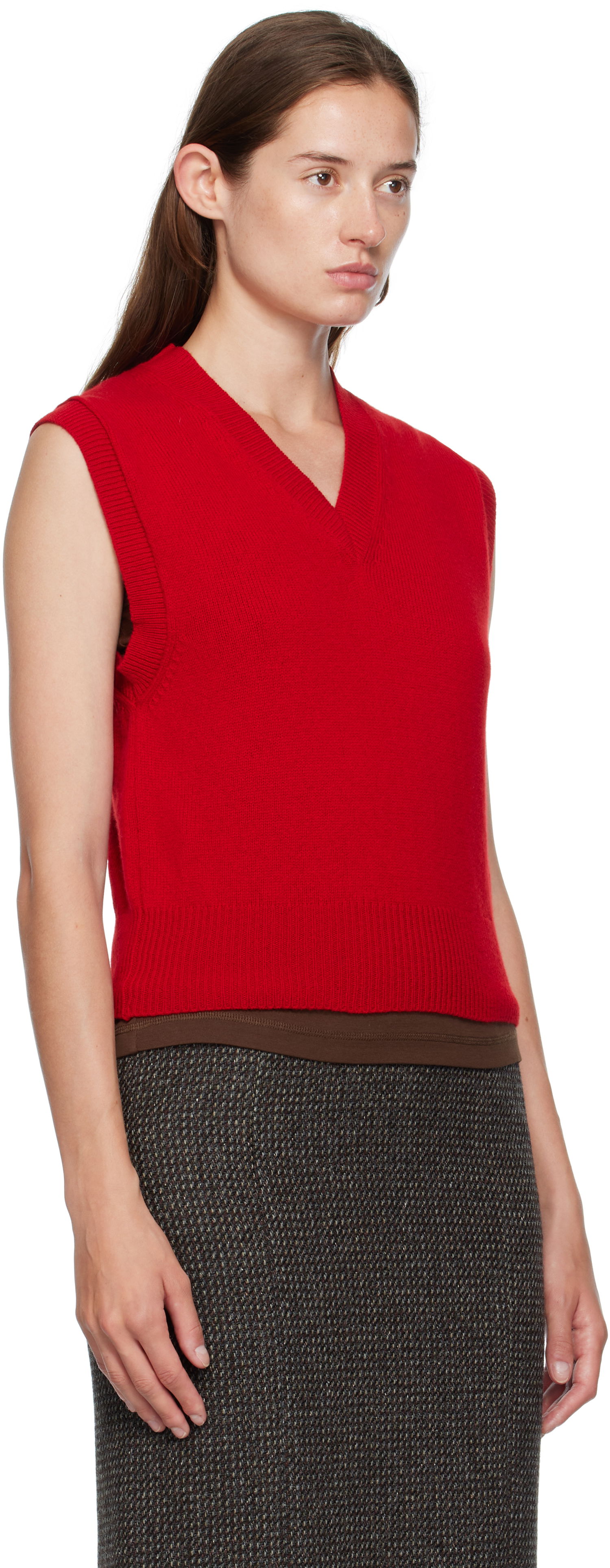 Жилетка &Daughter &Daughter Athea Knit Vest Червено | HKN03912, 1