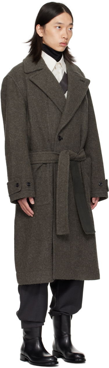 Палта LEMAIRE Lemaire Soft Belted Coat Зелено | CO1135 LF504, 1