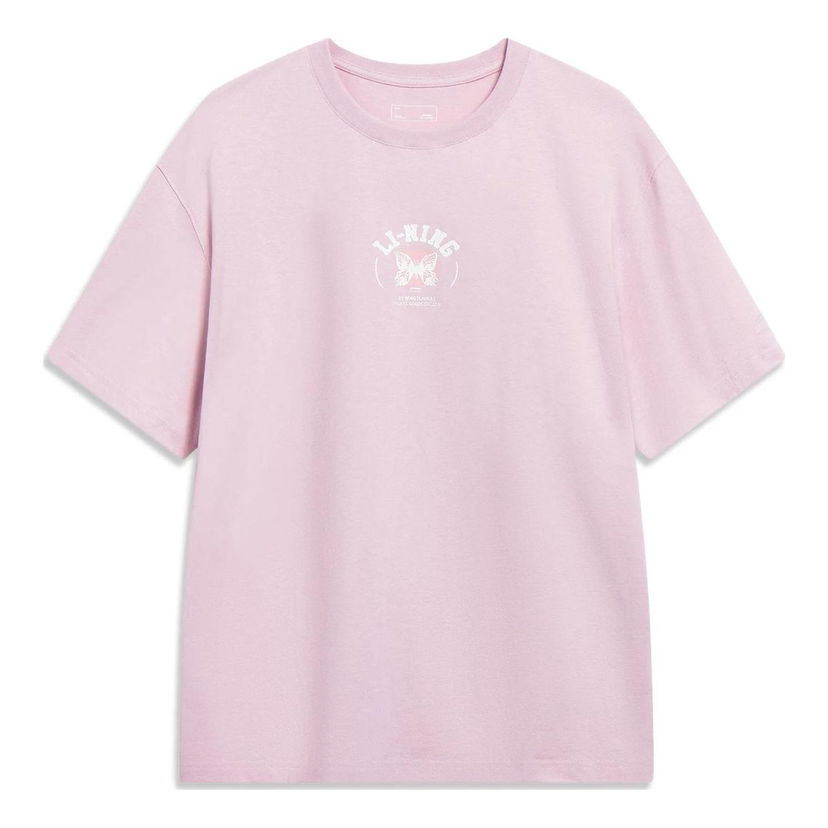 Тениска Li-Ning Butterfly Graphic T-Shirt Розово | AHST207-4