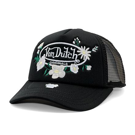 Шапка с козирка Von Dutch Von Dutch Trucker Flora Polyester Foam Cap Черно | VD-7030851, 0