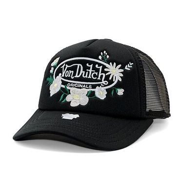 Шапка с козирка Von Dutch Von Dutch Trucker Flora Polyester Foam Cap Черно | VD-7030851, 0