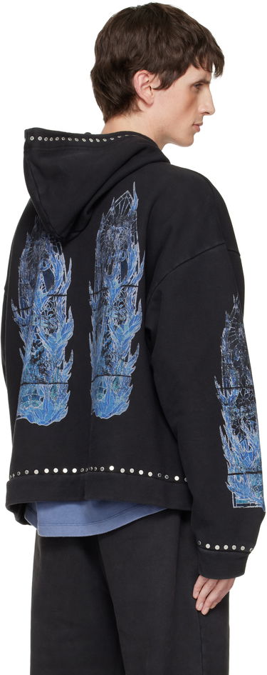 Суитчър Who Decides War Flame Glass Hoodie Черно | 1110310002FW25, 2