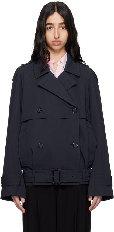 Тренчкот TOTEME TOTEME Short Trench Jacket Тъмно синьо | 252-WRO0174-FB0379, 0