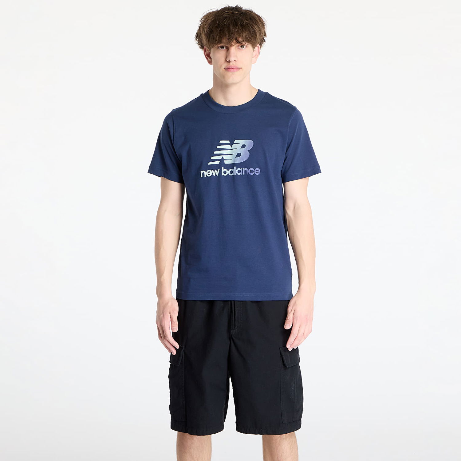 Тениска New Balance Sport Essentials Gradient Logo T-Shirt Тъмно синьо | MT51503NNY, 0
