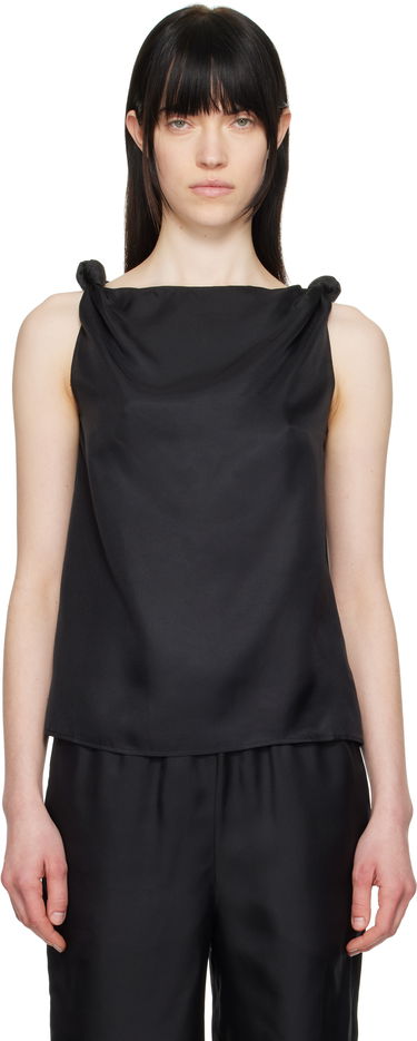 Потник Loulou de Saison Loulou de Saison Remy Knotted Tank Top Черно | REMY, 0