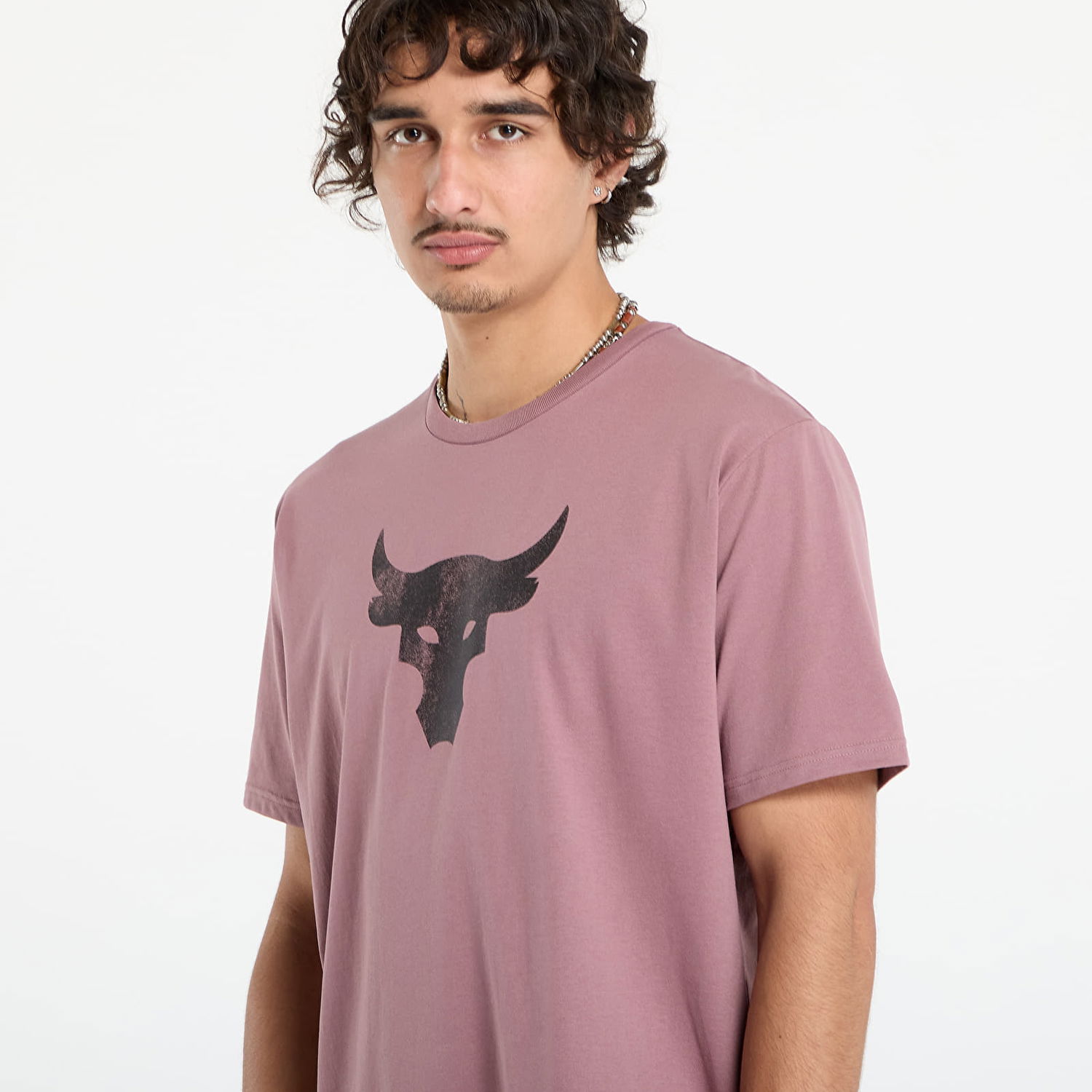 Тениска Under Armour Project Rock Brahma Bull Short Sleeve T-Shirt Лилаво | 1383191-651, 1