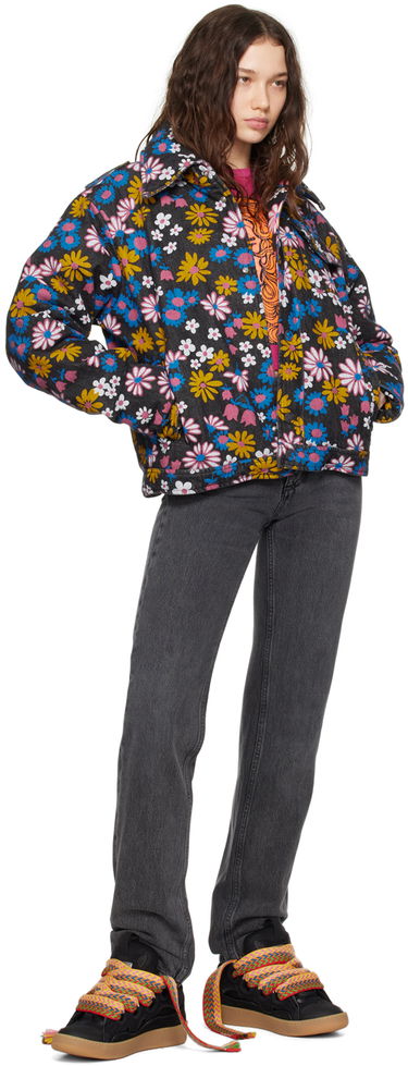Яке ERL Floral Print Denim Jacket Многоцветен | ERL07J002, 3