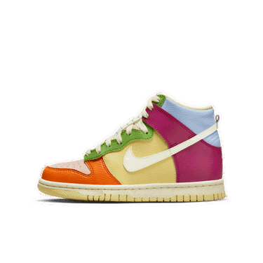 Кецове и обувки Nike Dunk High "Multicolor" GS Многоцветен | DZ5638-500, 0