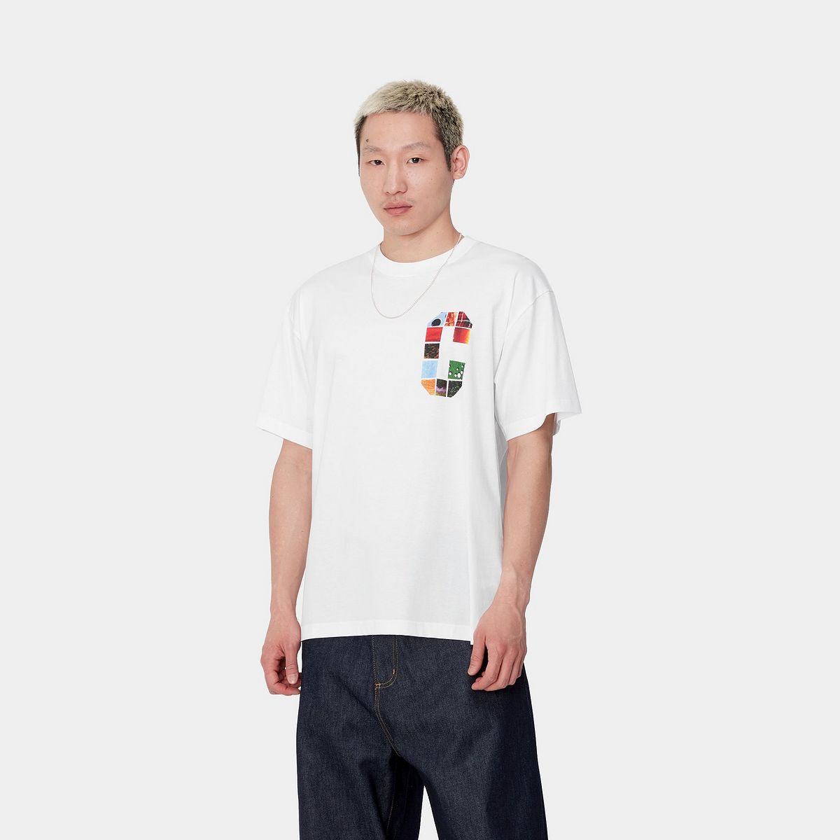 Тениска Carhartt WIP Short Sleeve Graphic Logo T-Shirt Бяло | I033673_5, 0