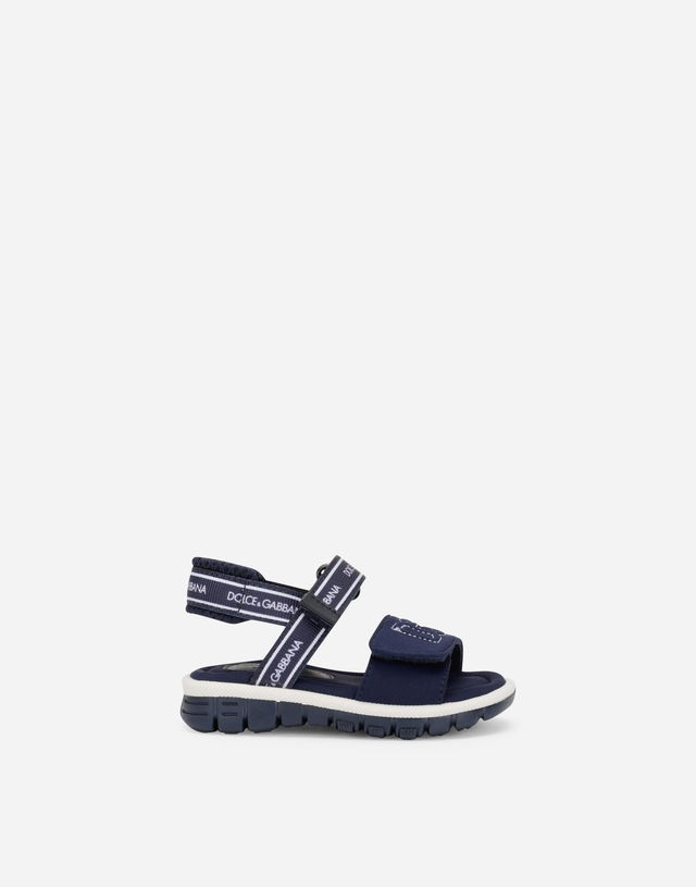 Technical Fabric Sandals With DG Logo For First Steps