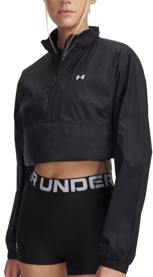 Ветровка Under Armour Under Armour UA Rival Woven HZ Anorak Cropped Jacket Черно | 6000279-001, 0