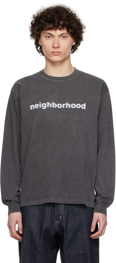 Тениска Neighborhood Neighborhood Long Sleeve T-Shirt Сиво | 251PCNH-LT03, 0