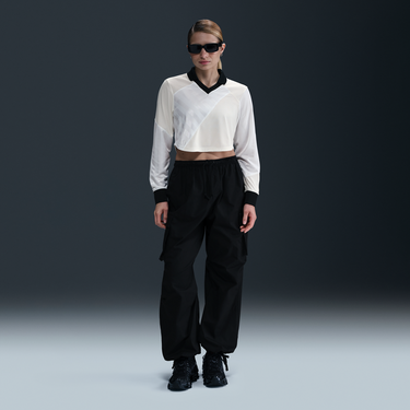 Съкратен топ Nike NSW Street Long Sleeve Crop Jersey Бяло | HF9507-100, 3