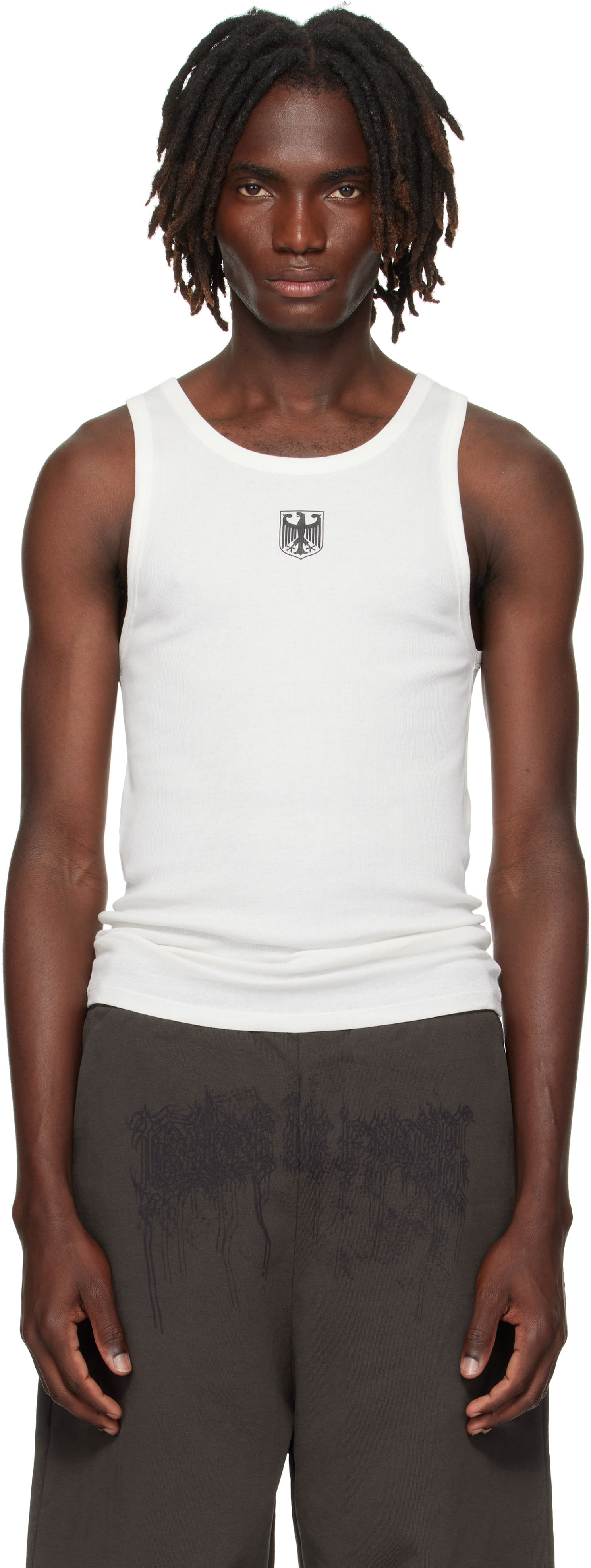 Потник VETEMENTS VETEMENTS Eagle Tank Top Бяло | MH76TT320W, 0