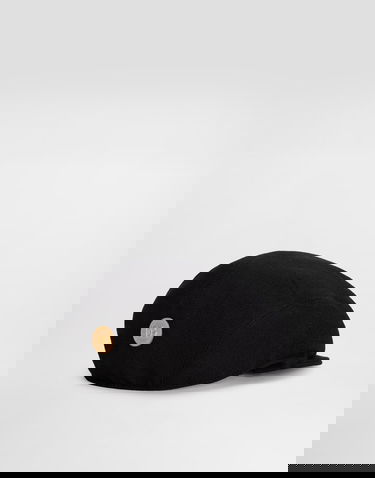 Шапка с козирка Dolce & Gabbana Dolce & Gabbana Wool Crepe Cap With DG Coin Черно | FH665AGDDDNN0000, 1