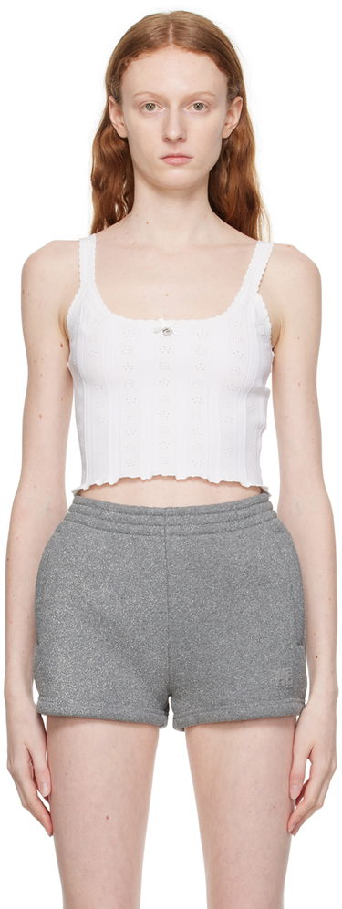 Потник Alexander Wang White Hardware Tank Top Бяло | 4KC3231023, 0
