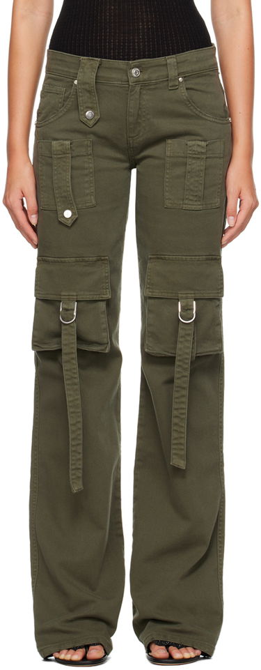 Карго панталони Blumarine Cinch Strap Cargo Pants Зелено | A322J104A, 0