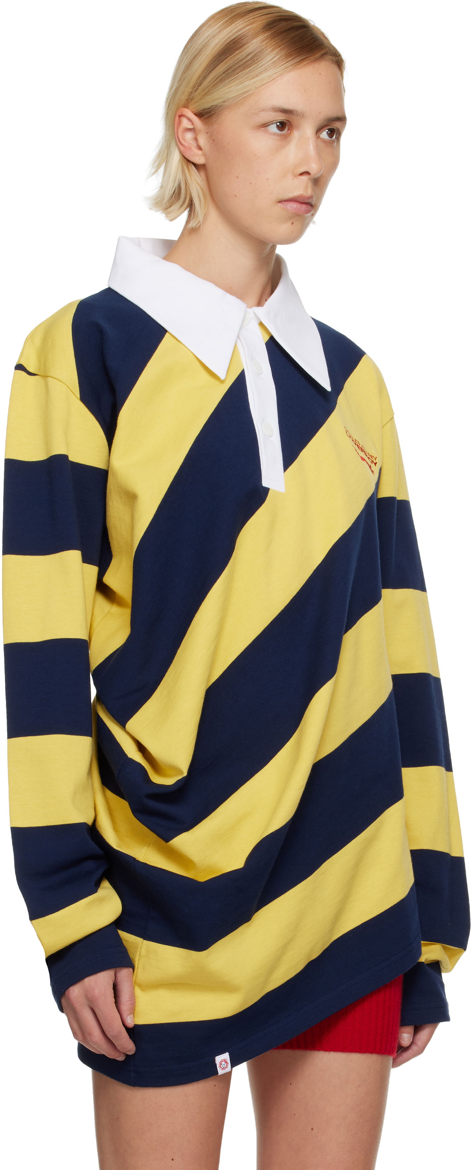 Поло тениска Charles Jeffrey Loverboy Charles Jeffrey LOVERBOY Topsy Turvy Long-Sleeve Rugby Polo Shirt Многоцветен | 52081601, 1