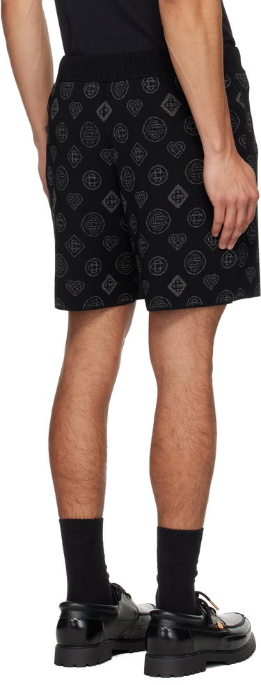Къси панталони Casablanca City Jacquard Shorts Черно | M-AW25-KW-1107-01, 2
