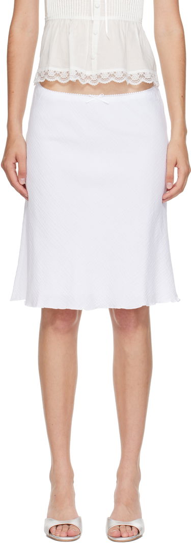 Пола GUIZIO Guizio Paloma Midi Skirt Бяло | P25338W157, 0
