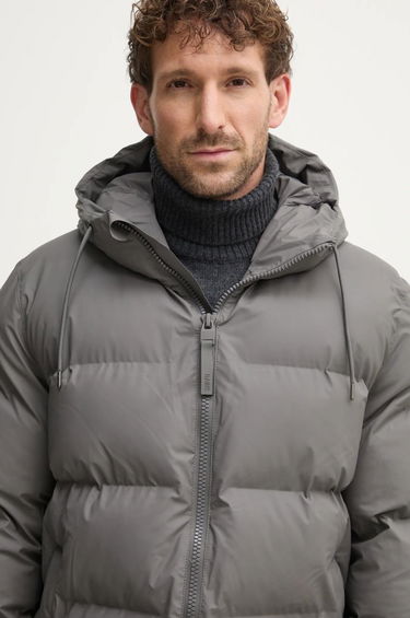 Пухо яке Rains Long Puffer Down Jacket Сиво | 15130.13, 5