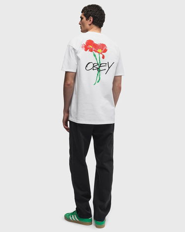 Тениска OBEY Obey Poppies T-Shirt Бяло | 165264123-WHT, 2