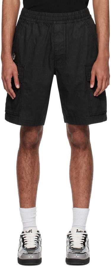 Къси панталони AAPE by A Bathing Ape AAPE by A Bathing Ape Garment-Dyed Cargo Shorts Черно | AAPSPM6963XXKBKX, 0