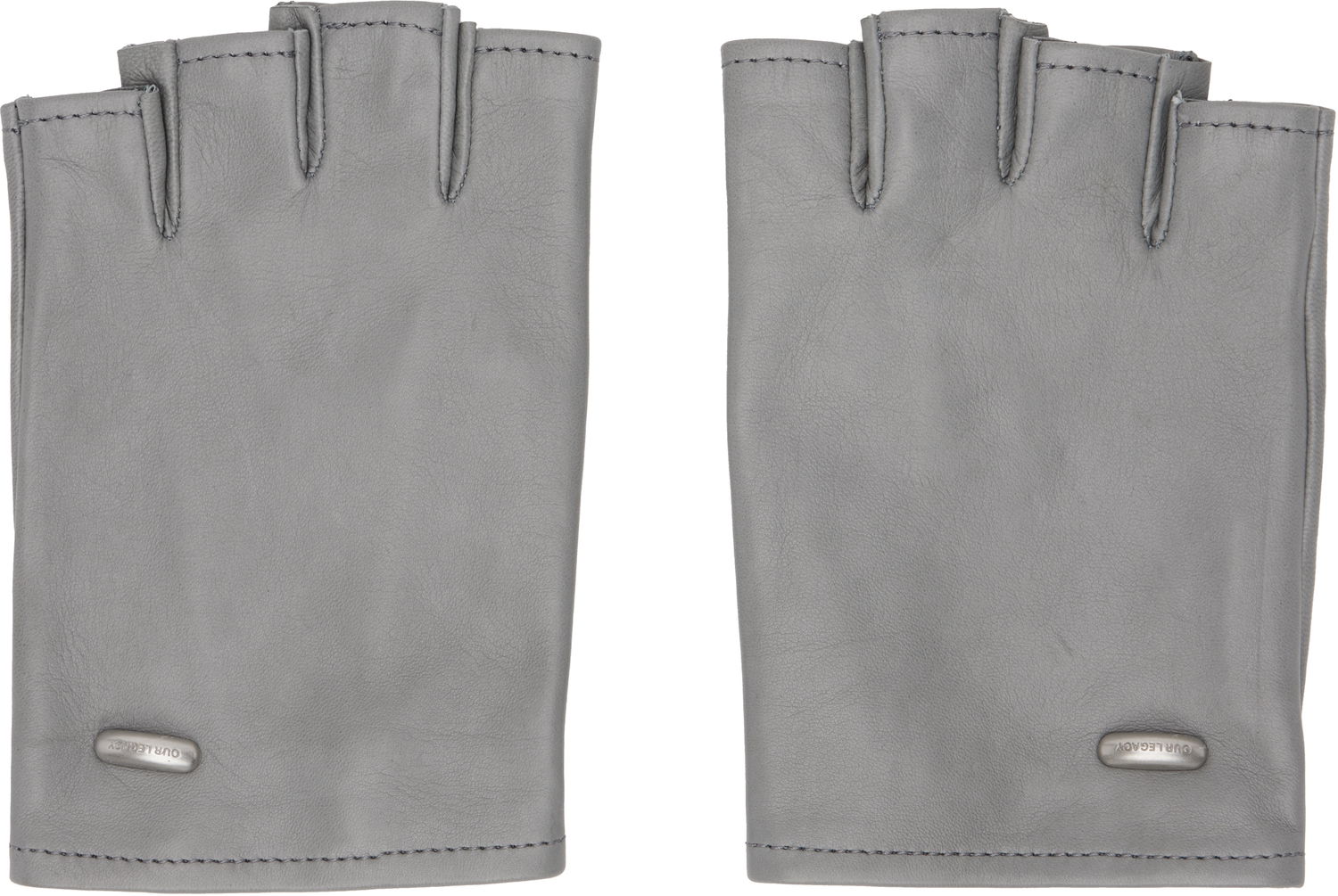Ръкавици OUR LEGACY Our Legacy Biker Leather Fingerless Gloves Сиво | A2258BPL, 0