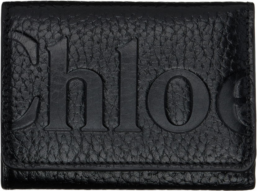 Портфейл CHLOÉ Logo Wallet Черно | CHC24WP452O21