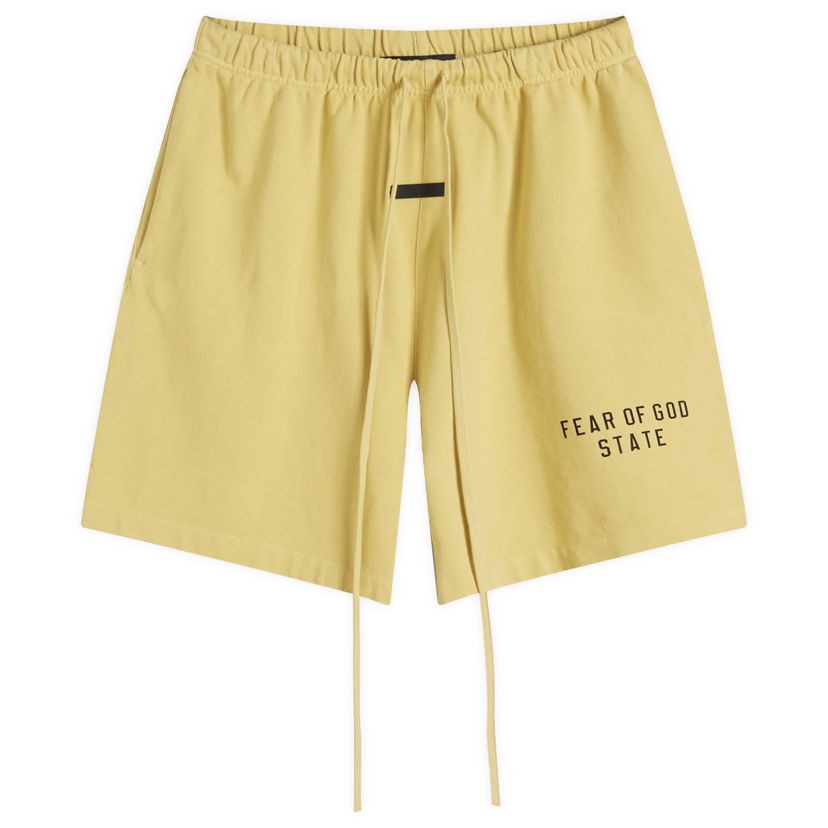 Къси панталони Fear of God ESSENTIALS Heavy Jersey Soccer Shorts Жълто | 160BT244163F