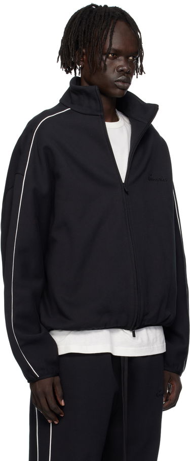 Яке Fear of God ESSENTIALS Modern Fit Fleece Track Jacket Черно | 202SP256890F, 1