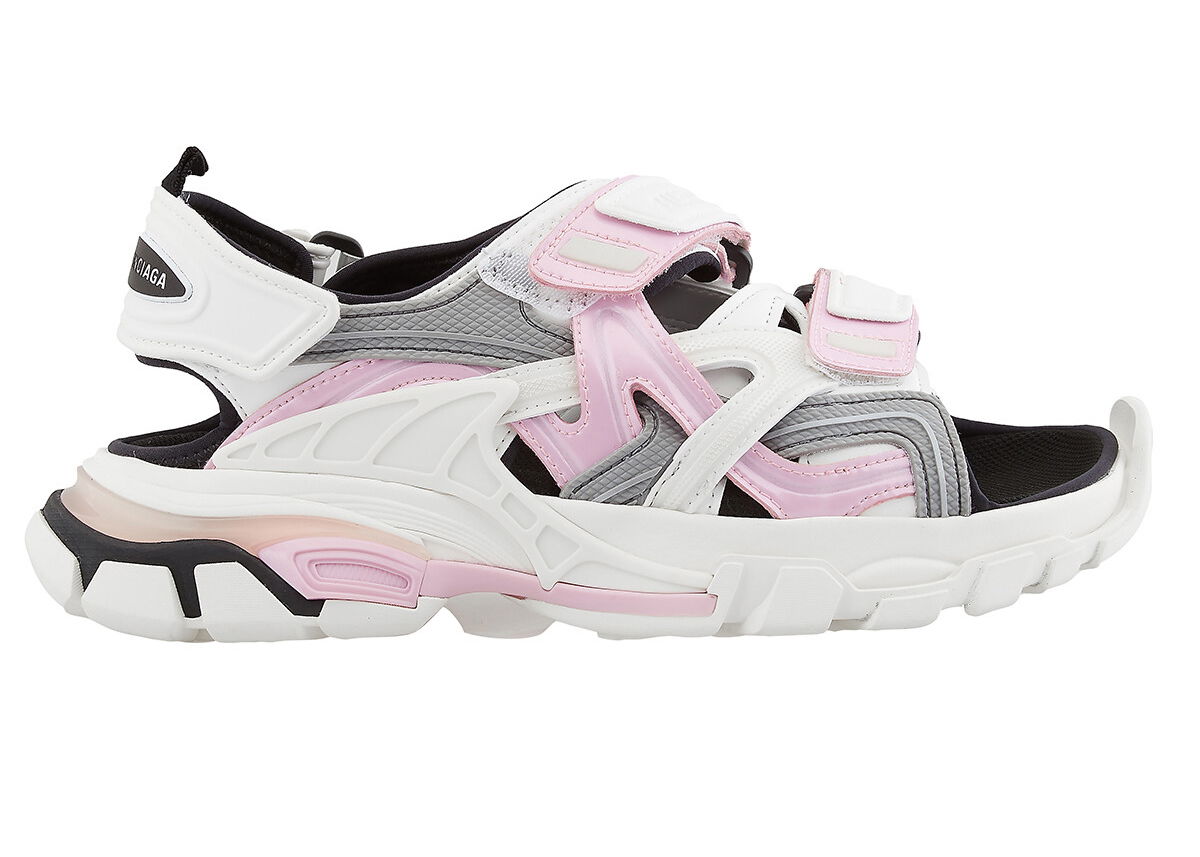 Кецове и обувки Balenciaga Track Sandal White Pink Grey W Бяло | 617543 W3AO2 5912, 0