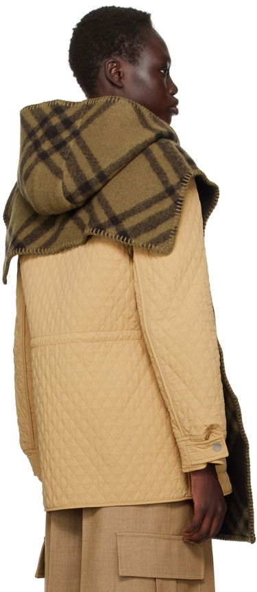 Жилетка Burberry Burberry Check Wool Sleeveless Cape Зелено | 8096747, 2