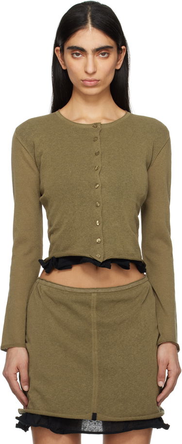 Пуловер Eckhaus Latta Eckhaus Latta Veil Cardigan Зелено | 8118-EL-PS25-B -, 0