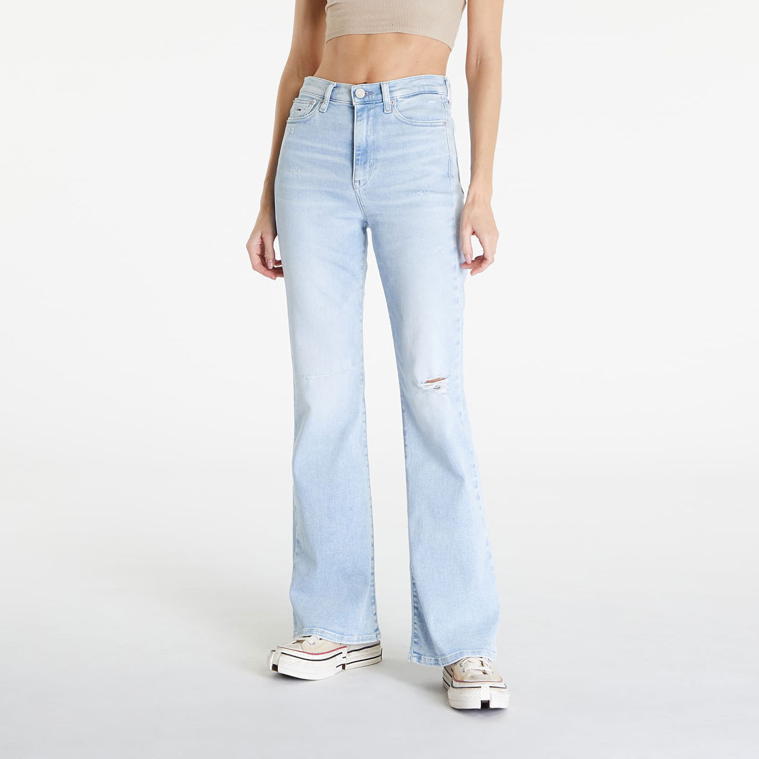 Дънки Tommy Hilfiger Sylvia High Rise Skinny Flared Jeans Denim Light Синьо | DW0DW18332 1AB, 0