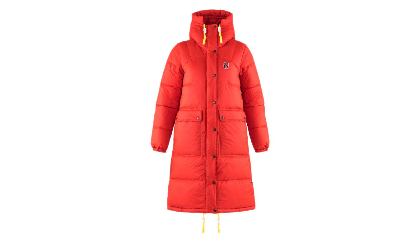 Парка FJÄLLRÄVEN Long Down Parka Червено | F86126-334, 1