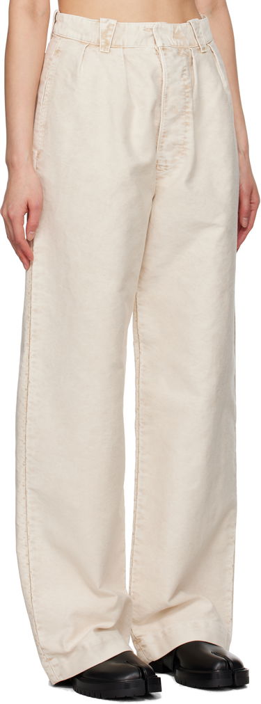 Панталони Maison Margiela Maison Margiela Wide-Leg Trousers Бежово | S51KA0600 S76543, 1