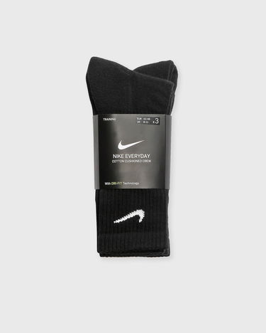 Бельо и чорапи Nike Cush 3-Pack Crew Socks Черно | SX7664-010, 2