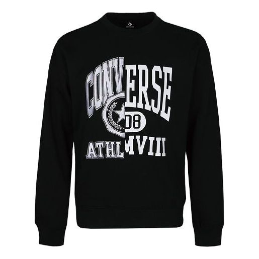 Суитчър Converse Converse Alphabet Logo Round Neck Pullover Черно | 10018354-A03, 0